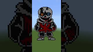 Sans Phase 5  Undertale Last Breath undertale sans lastbreathsans art minecraftart pixelart [upl. by Noj]