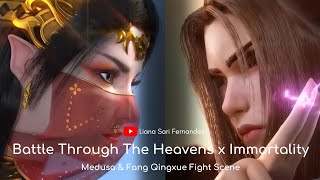 Fang Qingxue from Immortality amp Medusa from Battle Through The Heavens Fight Scene [upl. by Atlee]