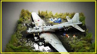 Diorama building DIY Salvaging B17 Swamp Ghost [upl. by Paul]