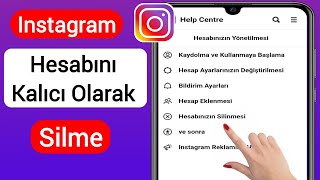 İnstagram hesap silme kapatma Yeni güncelleme  instagram hesabı nasıl silinir [upl. by Huberman]