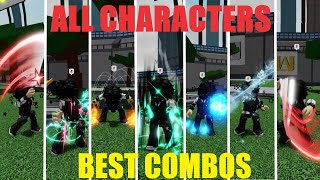 All Of The STRONGEST Combos in Heros battlegrounds ROBLOX [upl. by Upton]