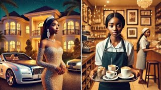 A billionaire’s Daughter Left Home Pretending 2be A waitress Just to find Love africanfolktales [upl. by Ahsakat545]