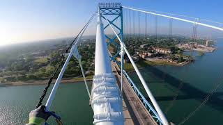 Ambassador Bridge Work [upl. by Jonati239]