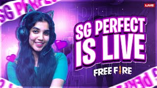 ROAD TO GRANDMASTER💢SG PERFECT THE PRO PLAYER👑 girlgamer fftamillive freefireindia [upl. by Arimay]