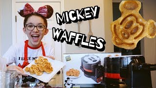 Mickey Mouse Waffle Maker Just like the Parks Disney DIY [upl. by Ballard]