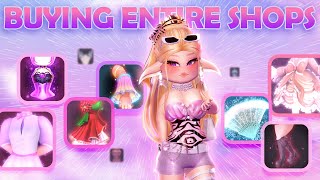 Spending 340k Diamonds BUYING ENTIRE SHOPS In Royale High 🏰 [upl. by Tedder820]