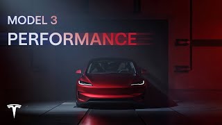 The New Model 3 Performance  Tesla [upl. by Ahsienyt]