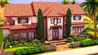 Oasis Springs Villa  The Sims 4 Speed Build [upl. by Anyzratak]