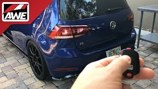 AWEintheWild VW Mk75 Golf R  SwitchPath™ Exhaust [upl. by Laise]