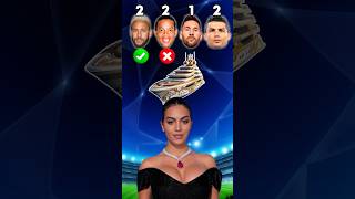 Messi vs Ronaldo vs Neymar vs Ronaldinho  Georgina Rodríguez Asks🤩⚽ [upl. by Arymas]