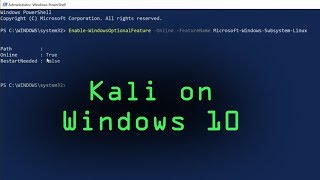 Install Kali Linux on Windows 10 from the Microsoft Store Windows Subsystem for Linux Tutorial [upl. by Omoj]