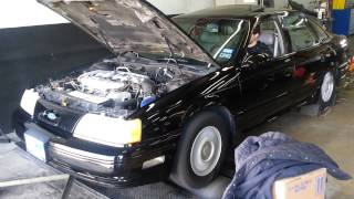 Stock 89 Taurus SHO dyno [upl. by Vivien337]