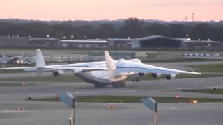 RARE Antonov 225 Mriya Takeoff at Minneapolis [upl. by Attelra232]