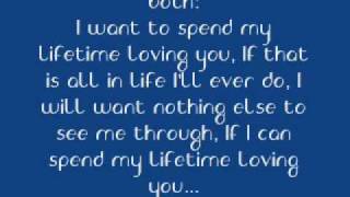 I want to spend my lifetime loving you with lyrics [upl. by Ocin233]