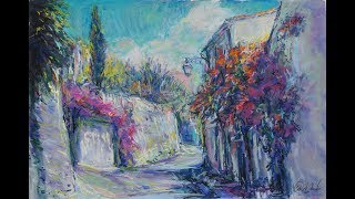 Water amp Soft Pastels  Unison  Provence street with flowers [upl. by Yhtomot]