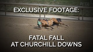 Exclusive Footage Fatal Fall At Churchill Downs [upl. by Aryk]