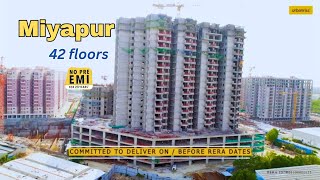 3bhk amp 4bhk flats for sale in Hyderabad  Miyapur 42 floors Gated community flatsforsale [upl. by Aisek]