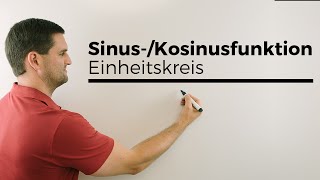 SinusKosinusfunktion verdeutlicht mit Einheitskreis Kreisfunktionen  Mathe by Daniel Jung [upl. by Pris419]