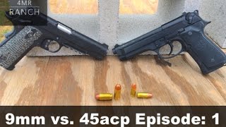 9mm vs 45 acp Cinder Block Penetration Test [upl. by Anthia]