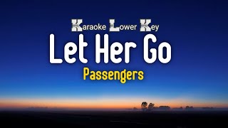 Passengers  Let Her Go Karaoke Lower Key [upl. by Custer]