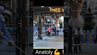 I WILL DO LIKE THIS 👍💪 shorts anatoly gym fitness anatolyprank fyp funny [upl. by Einohpets]