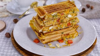 How to Make a Simple Toasted Bread Sandwich  EASY amp DELICIOUS  ZEELICIOUS FOODS [upl. by Samson]