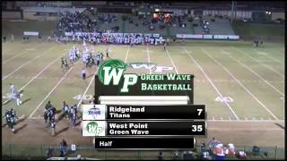 Football  Ridgeland vs West Point [upl. by Rayshell]