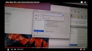 How to Join Windows Active Directory Domain in iMac MacBook Pro Mac OS x [upl. by Heigho]