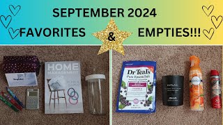 SEPTEMBER FAVORITES amp EMPTIES [upl. by Andrey]