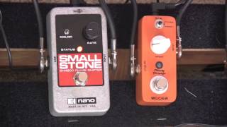 Electro Harmonix Small Stone Phaser Vs Mooer Ninety Orange Phaser Pedal Shootout [upl. by Aihsile]