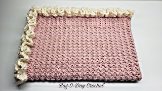 Crochet Baby Blanket  The Lil Blossom DIY Baby Blanket Pattern  Baby Blankets [upl. by Eidnalem]