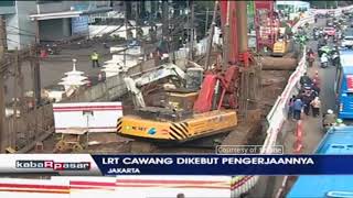 LRT Cawang Dikebut Pengerjaannya dan Ditargetkan Beroperasi Awal 2019 [upl. by Eilrebmik679]