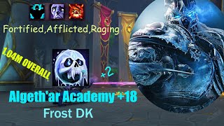 Death Knight Frost  Algethar Academy 18  POV  The War Within PrePatch [upl. by Ahsiak]