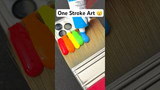 One Stroke Art 🥰 art shorts [upl. by Calen]