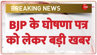 BJP के घोषणा पत्र को लेकर बड़ी खबर  Lok Sabha Election 2024  Manifesto  Breaking News  PM Modi [upl. by Lyrrad690]