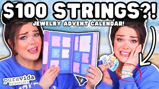 OVERPRICED 100 Jewelry Advent Calendar  Pura Vida Advent Unboxing [upl. by Eixam]