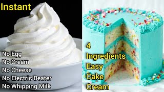 how to make whipping cream at home  whipped cream recipe cake cream recipe  Cake cream at home [upl. by Meriel]