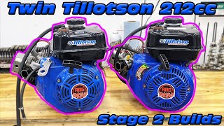 Twin Tilloston 212cc Engine Build [upl. by Dnomyar]