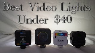 Best Cheap Video Camera Light SmallRig P108 Andoer W64 Ulanzi Mini VL49 Godox LED6Bi0 Review [upl. by Karilynn413]