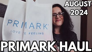 PRIMARK HAUL  AUGUST 2024  MUM OF FOUR SAHM [upl. by Zetnom104]