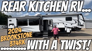 2024 Brookstone 374RK  I love this Rear Kitchen RV [upl. by Eiramana111]