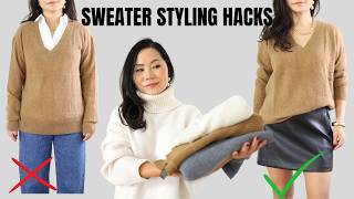 You Dont Need More Sweaters You Just Need These Styling Hacks [upl. by Notsuj]