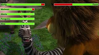 Madagascar 2005 Fossa Fight with healthbars [upl. by Atile]