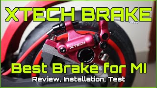 XTECH HB100 HYDRAULIC BRAKE INSTALLATION  M365 SCOOTER  ESSENTIAL  PRO2  PR0  1S [upl. by Unders]