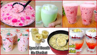 6 Delicious Drinks Recipes For Iftar  Doodh Ka Sharbat Recipes  Ramadan Special 2022 [upl. by Enaej]