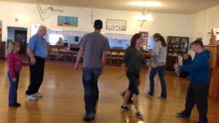 Brooke and Joe doing the Wagon Wheel square dance song [upl. by Cohligan]