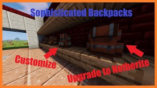 Guide to Sophisticated Backpacks Customizable Backpack Mod 119 118 116 [upl. by Yorel]