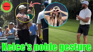 OMG Kelce brothers SWEET gesture at 2024 American Century Golf Tournament in Lake Tahoe [upl. by Peih]