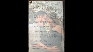 TJ Patrone and Shianne Williams Wedding [upl. by Ainna]