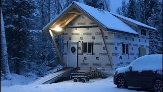 One Man Builds Off Grid Cabin In Alaska [upl. by Eineg661]